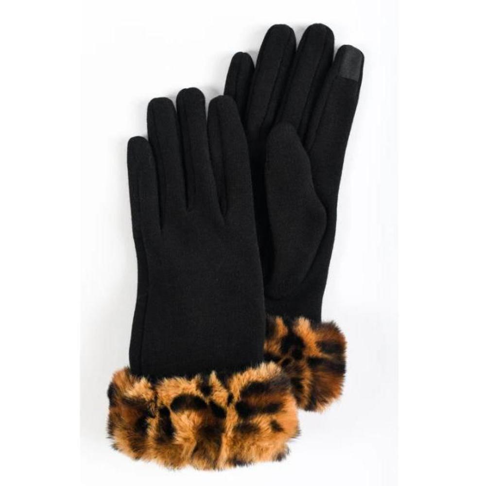 Marcus Alder Women's Black Animal Print Glove One Size